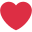 red love heart icon